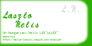 laszlo melis business card